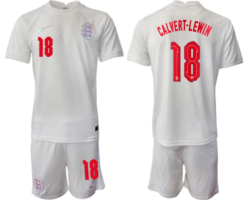 Men 2022 World Cup National Team England home white #18 Soccer Jersey